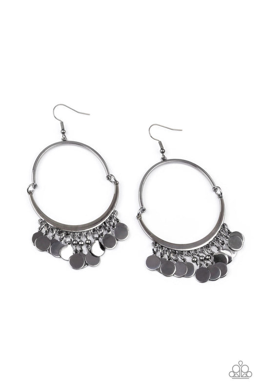 Speed of SPOTLIGHT - Black - Paparazzi Earrings