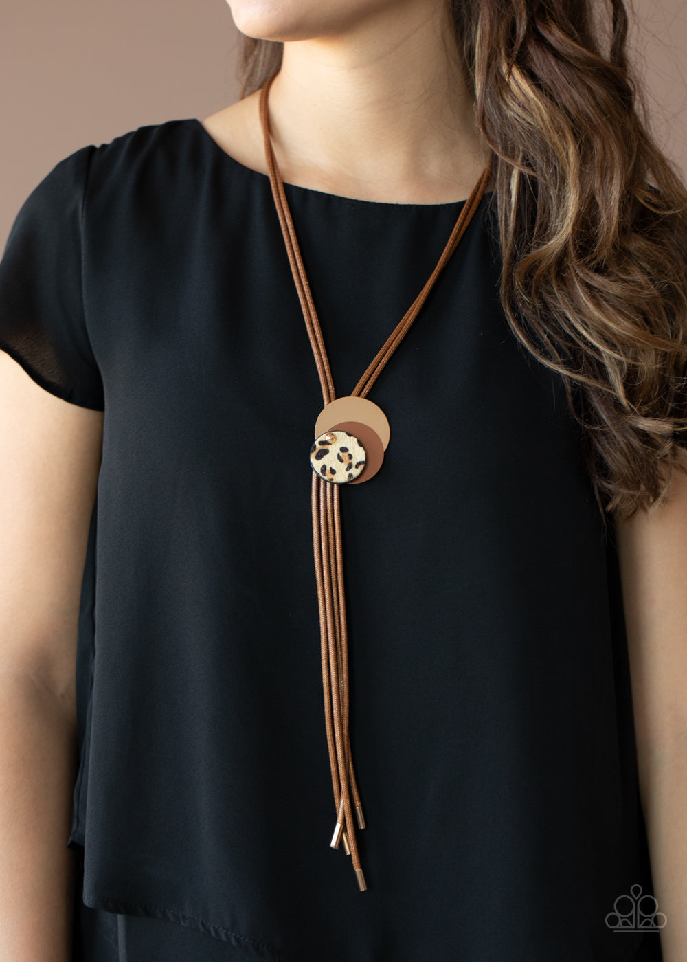 I'm Feline Good - Brown - Paparazzi Necklace (LOP)