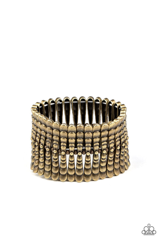 Level The Field - Brass Stretch Bracelet