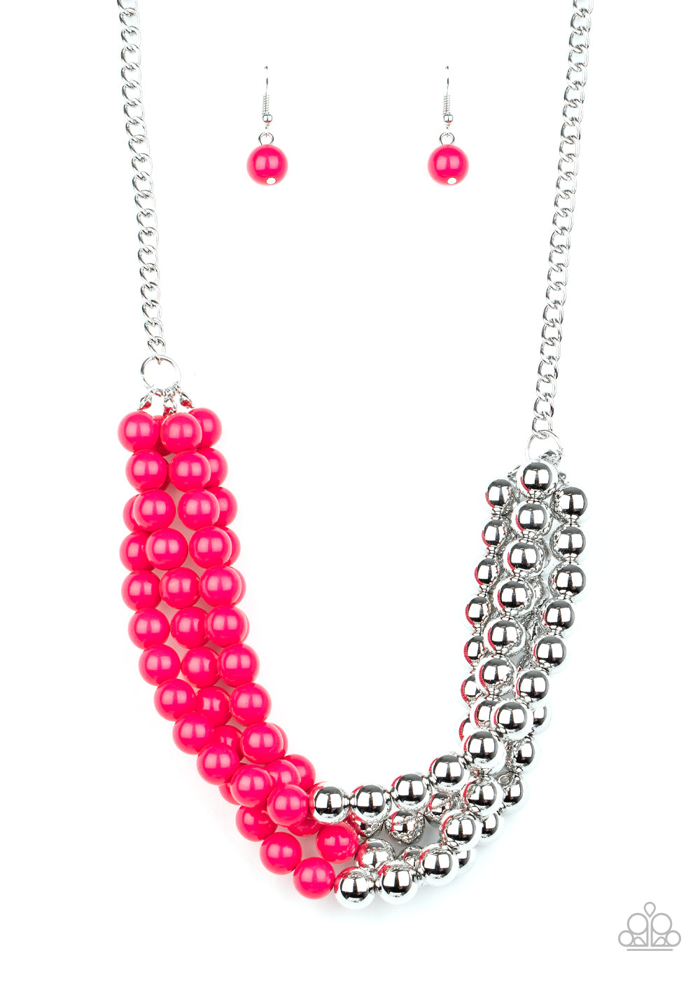 Layer After Layer Pink - Paparazzi Necklace