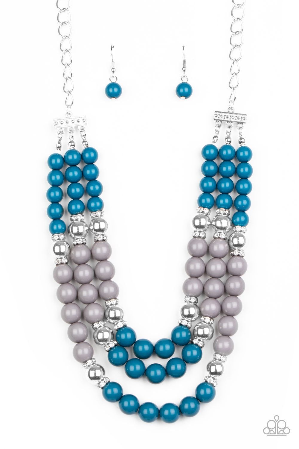 Bead Your Own Drum - Blue - Paparazzi Necklace