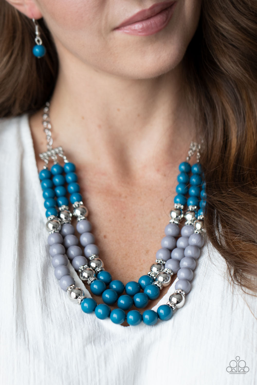 Bead Your Own Drum - Blue - Paparazzi Necklace