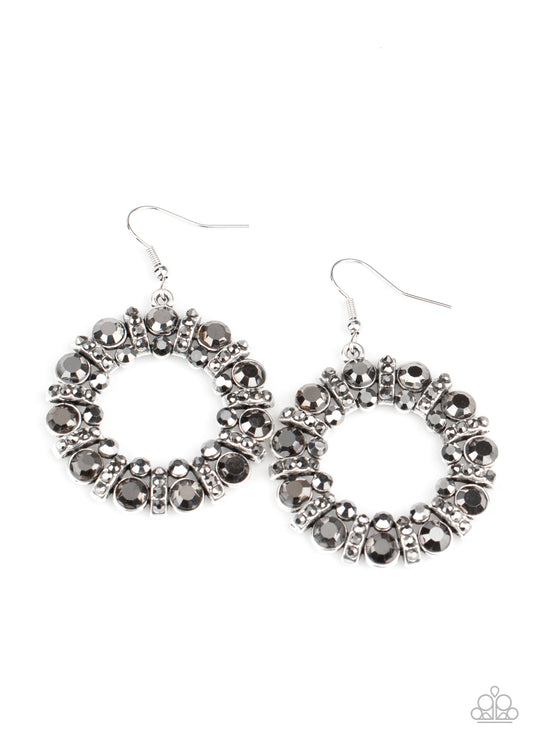 Baby, Its Cold Outside - Silver - Paparazzi Earrings