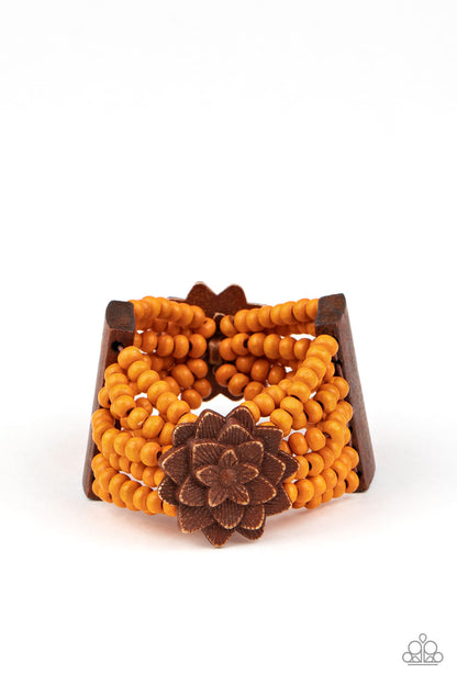 Tropical Sanctuary - Orange Paparazzi Bracelet