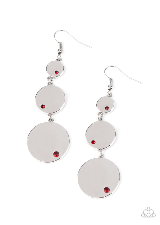 Poshly Polished - Red - Paparazzi Earrings