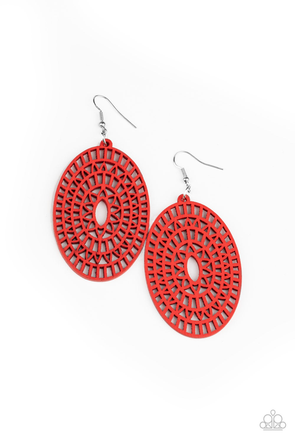 Tropical Retreat - Red - Paparazzi Earrings