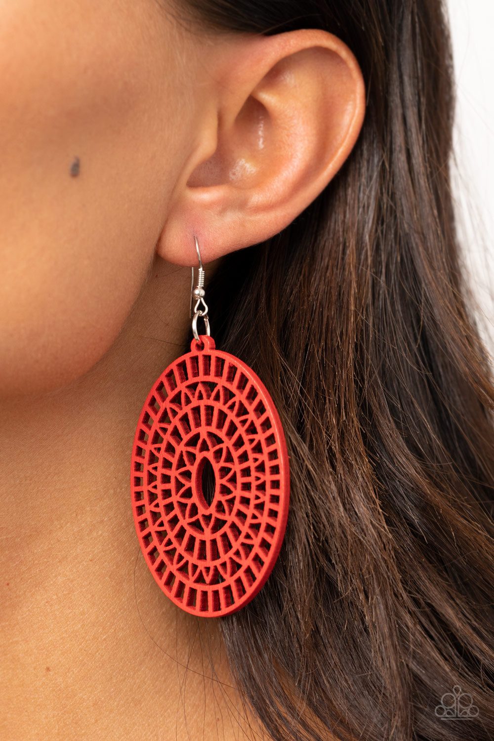 Tropical Retreat - Red - Paparazzi Earrings