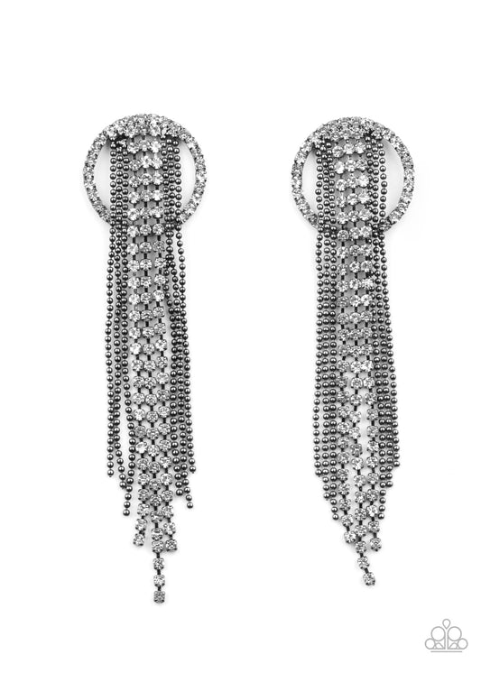 Dazzle by Default - Black - Paparazzi Earrings