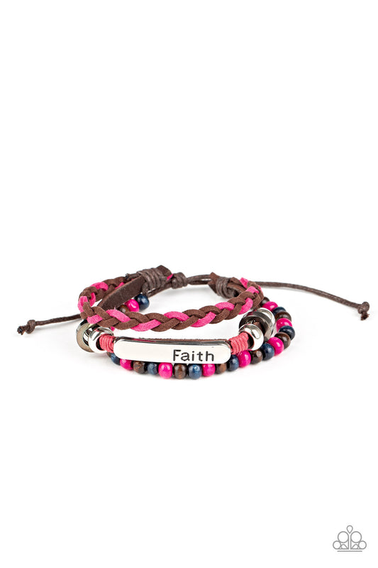 Let Faith Be Your Guide - Multi - Paparazzi Inspirational Bracelet