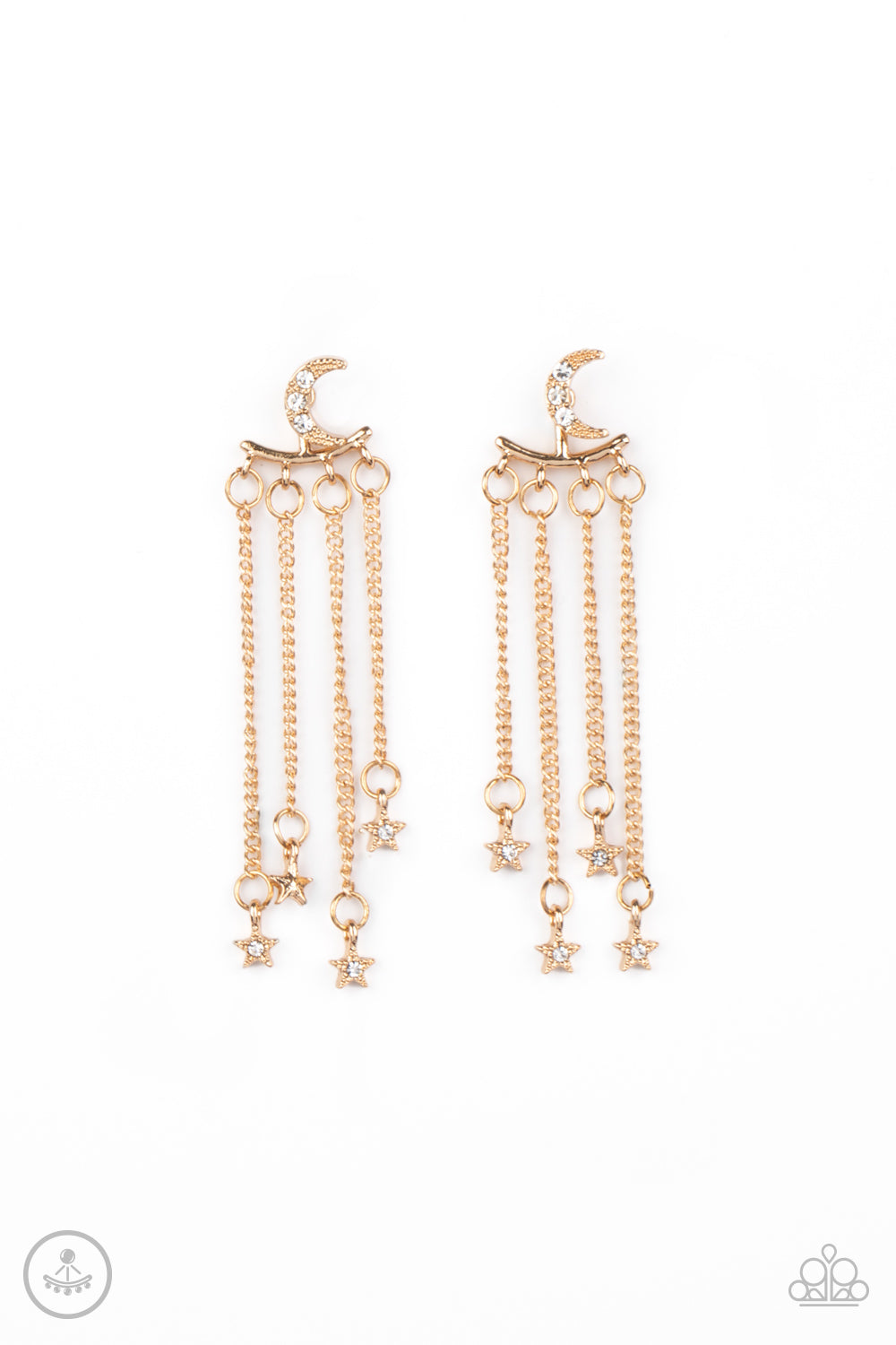 Cosmic Goddess - Gold - Paparazzi Earrings