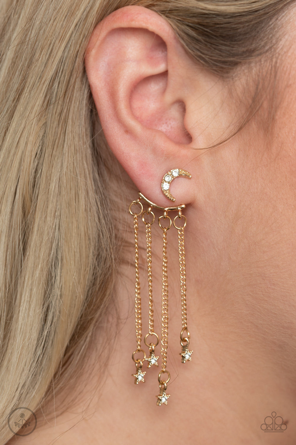 Cosmic Goddess - Gold - Paparazzi Earrings