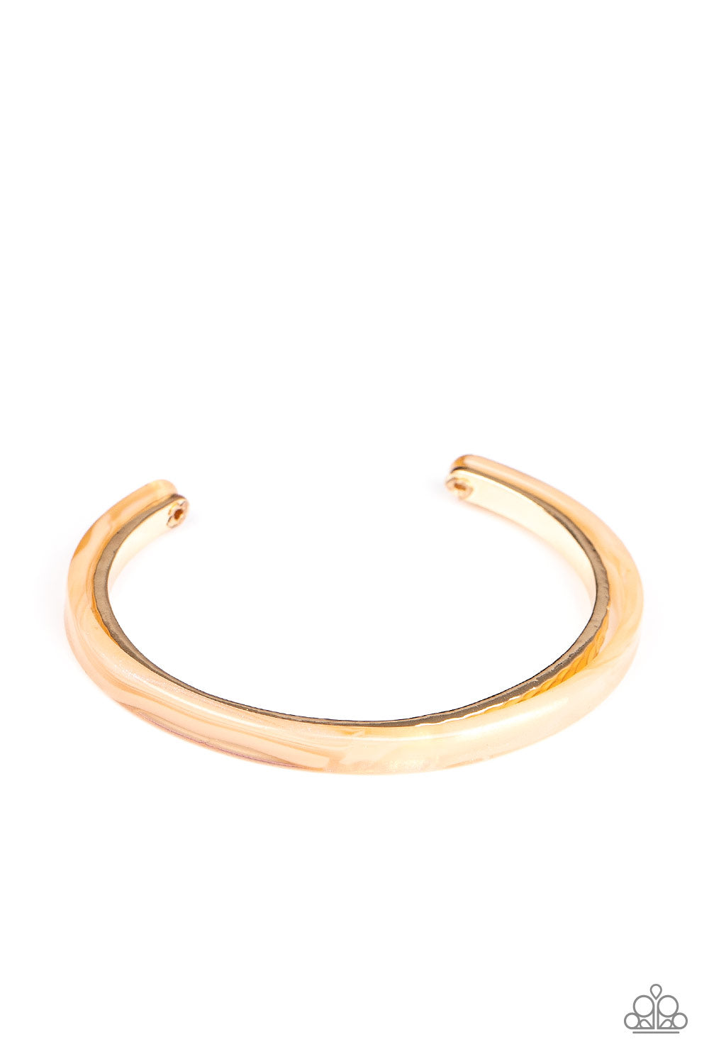 Haute On The Trail - Gold - Paparazzi Bracelet