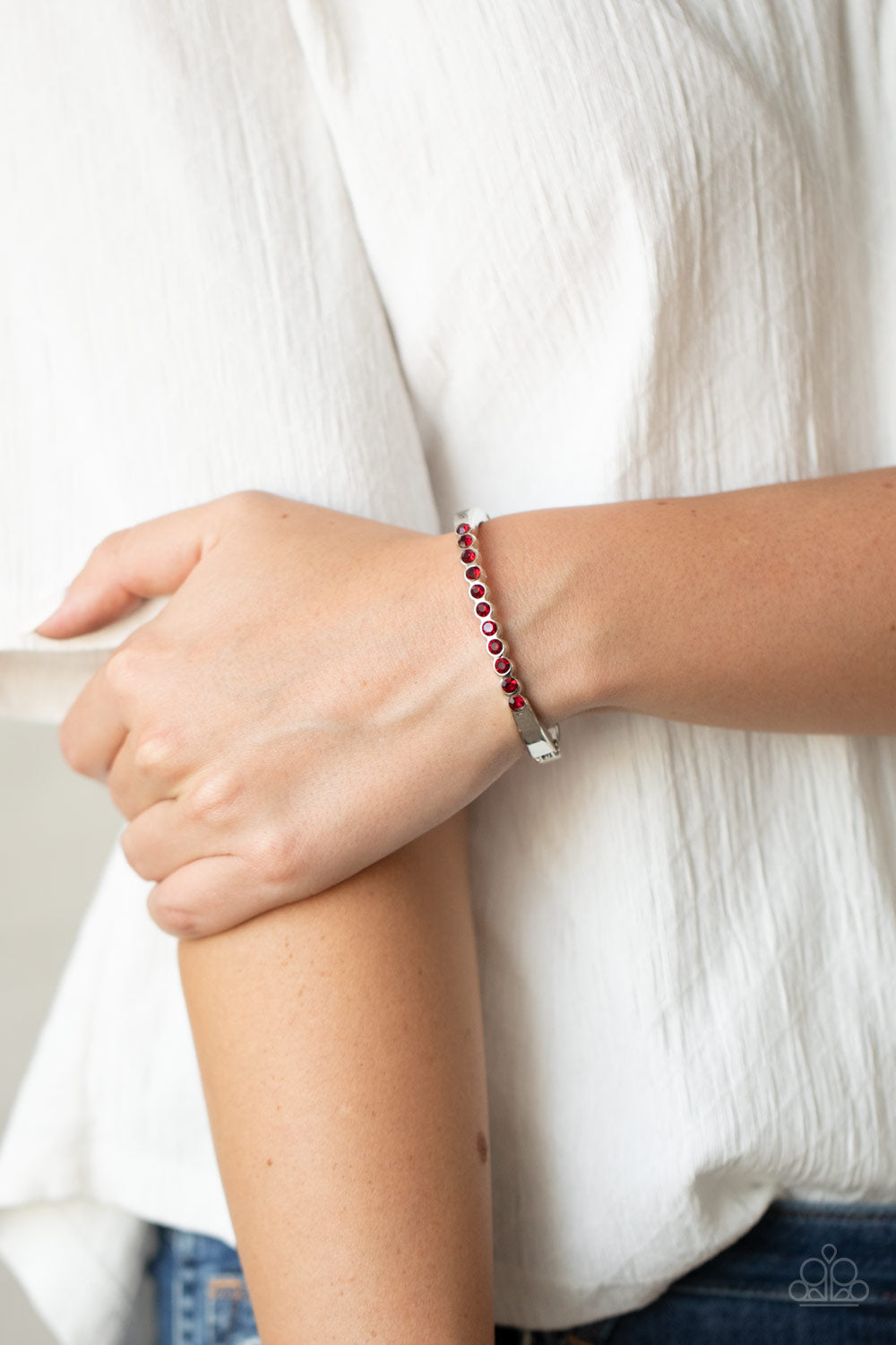 Stellar Beam - Red - Paparazzi  Bracelet