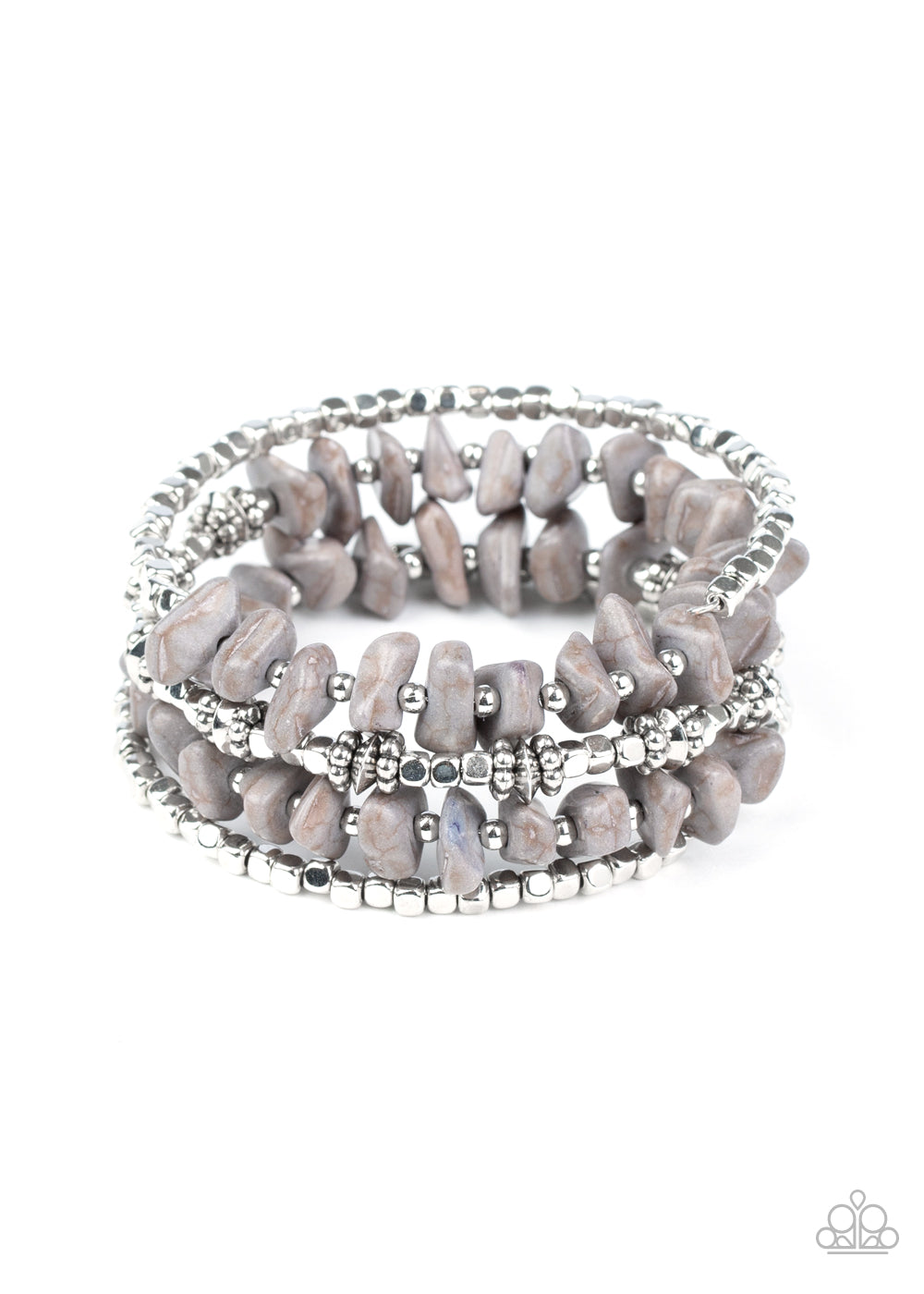 Rockin Renegade - Silver - Paparazzi Bracelet