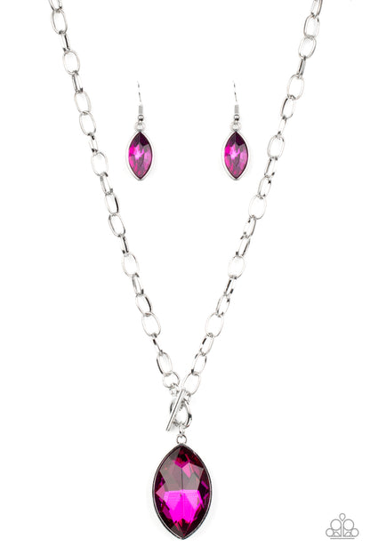 Unlimited Sparkle - Pink - Paparaazi Necklace