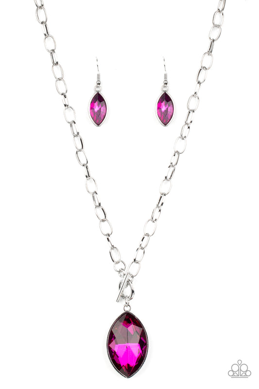 Unlimited Sparkle - Pink - Paparaazi Necklace