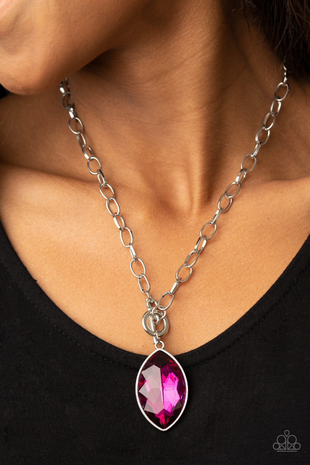 Unlimited Sparkle - Pink - Paparaazi Necklace