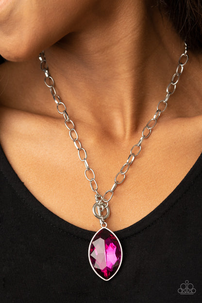 Unlimited Sparkle - Pink - Paparaazi Necklace