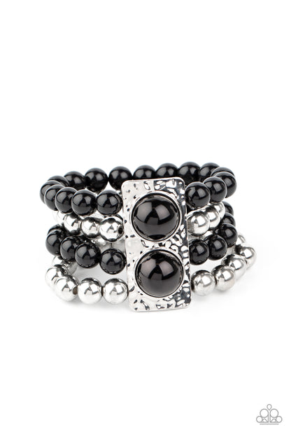 WEALTH-Conscious - Black - Paparazzi Bracelet