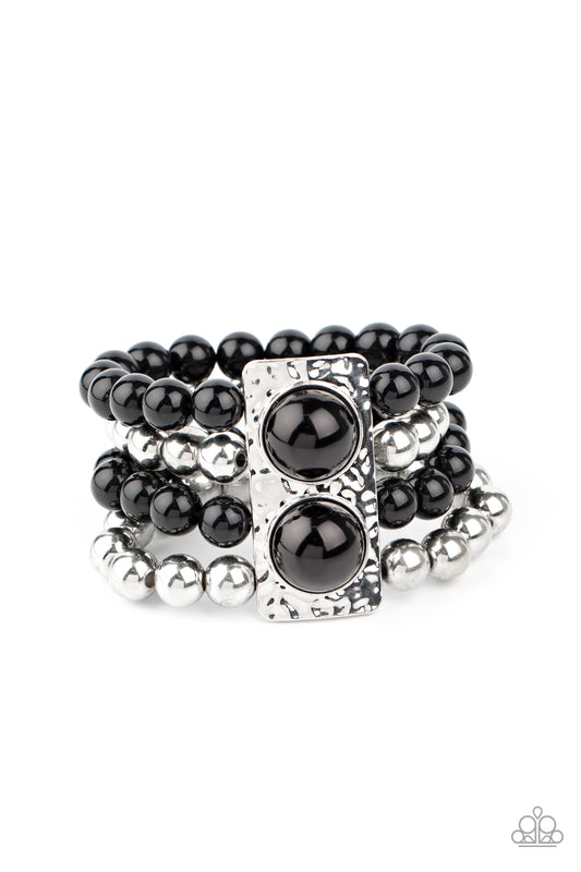 WEALTH-Conscious - Black - Paparazzi Bracelet