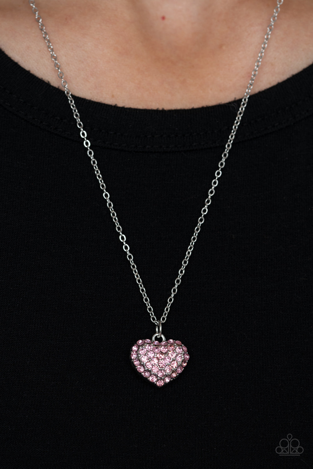 Heart-Warming Glow - Pink - Paparazzi Necklace