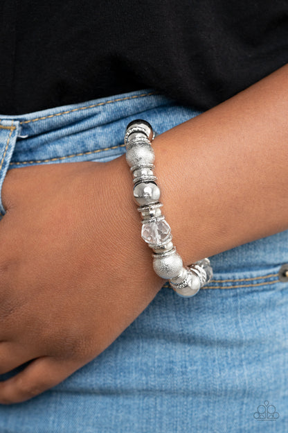 Take Your Best Shot - White -Paprazzi Bracelet