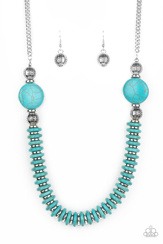 Desert Revival - Blue - Paparazzi Necklace