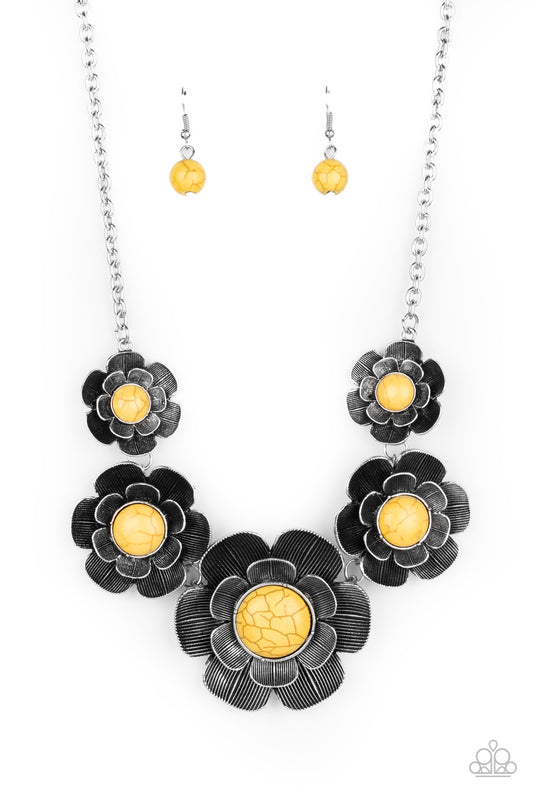 Bountiful Badlands - Yellow - Paparazzi Necklace