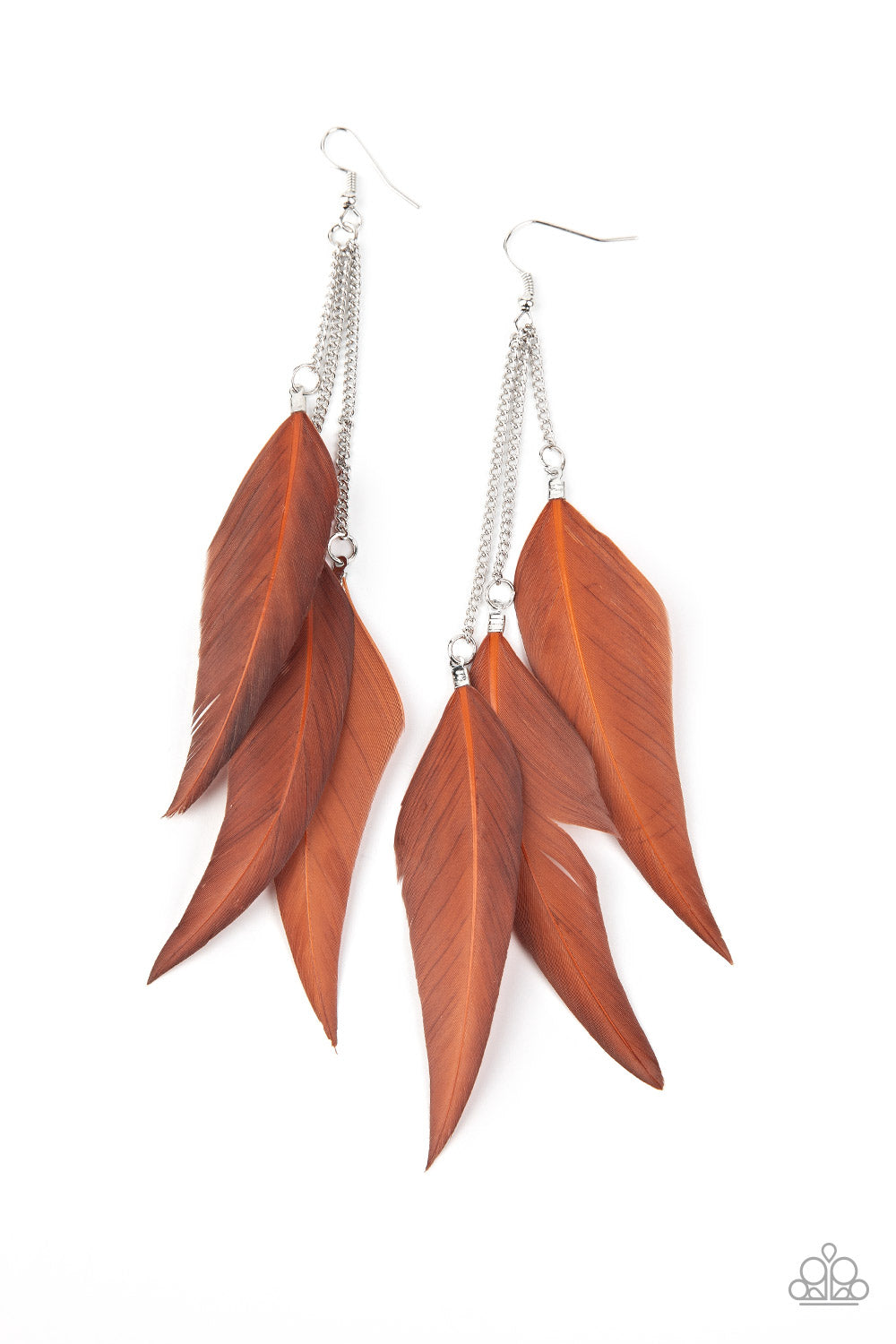 West Side Western - Brown - Paparazzi Earrings