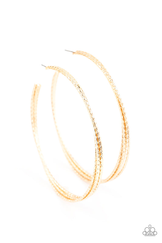 Watch and Learn - Gold Hoop Earrings