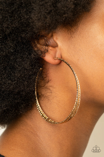 Watch and Learn - Gold Hoop Earrings