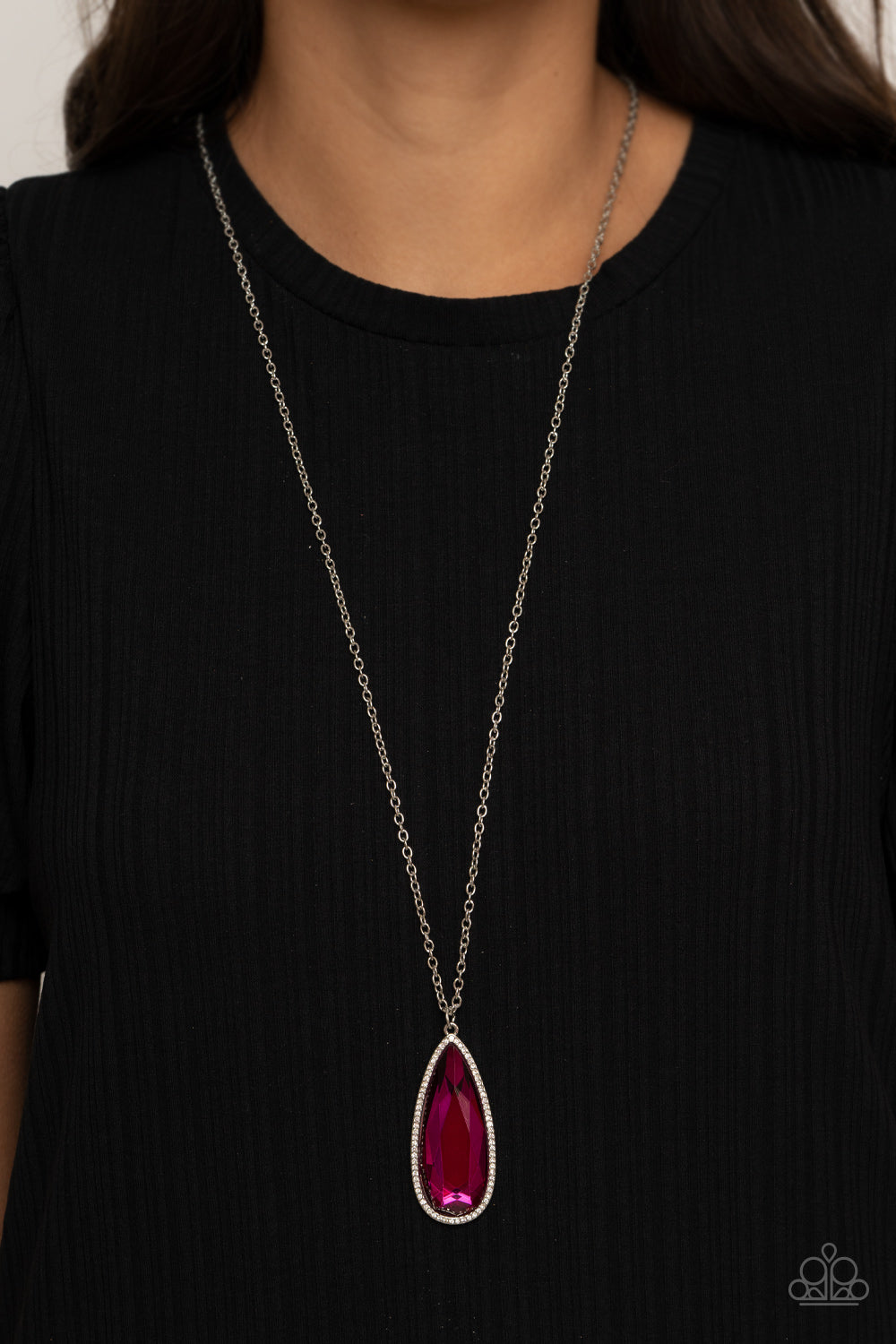 Watch Out For Reign - Pink - Paparazzi Necklace