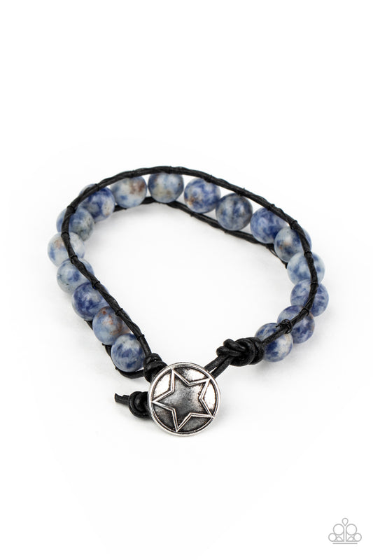 Homespun Stones - Blue - Paparazzi Bracelet