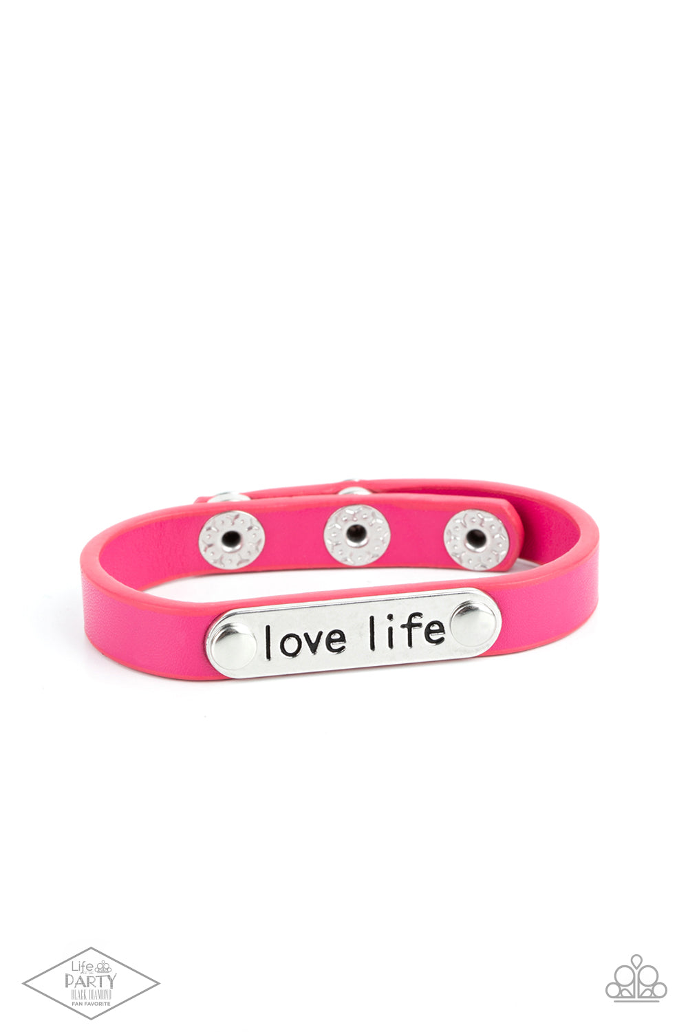 Love Life - Pink - Paparazzi Bracelet (2021 Black Diamond Life of the Party)