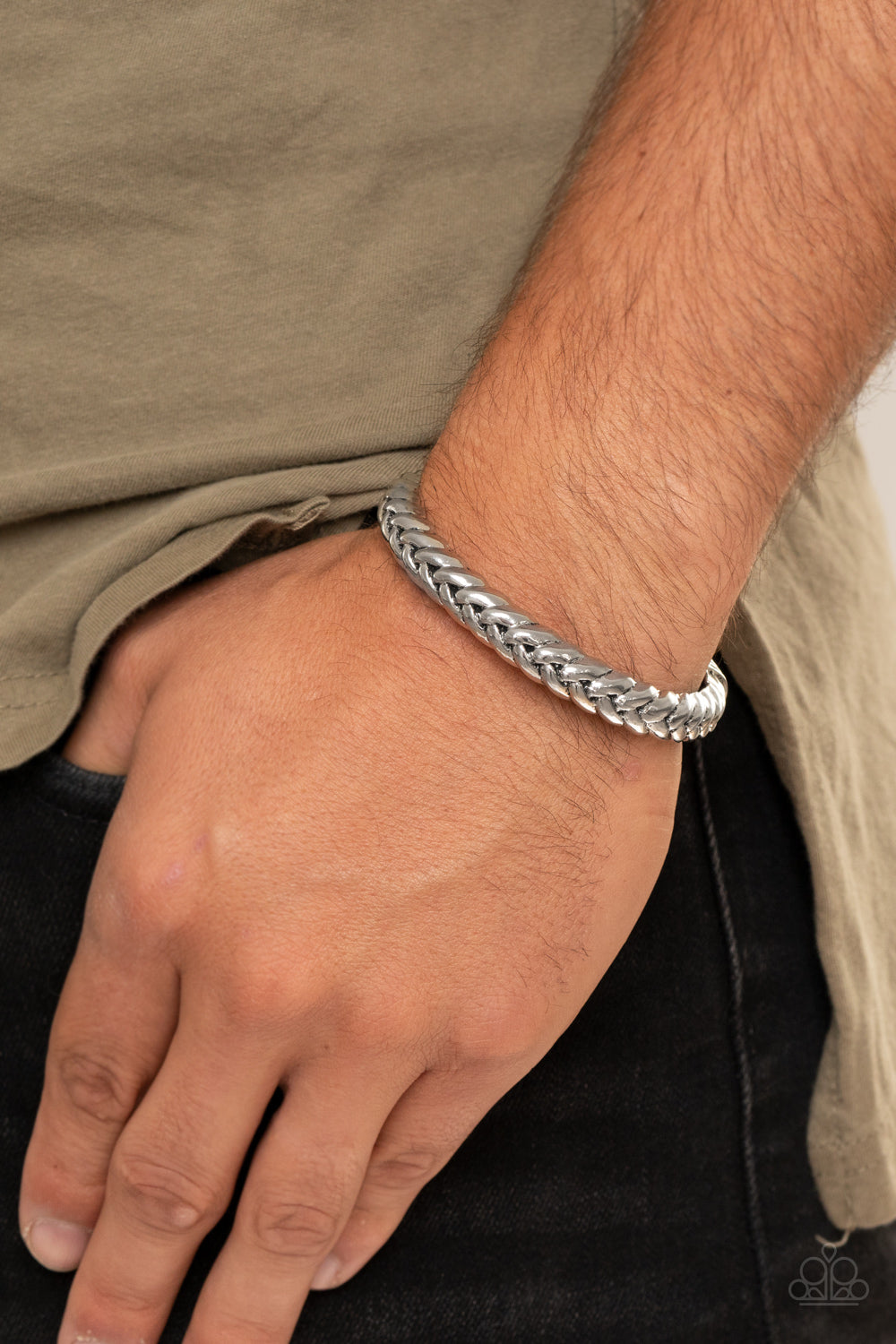 Tough as Nails - Silver - Paparazzi Bracelet