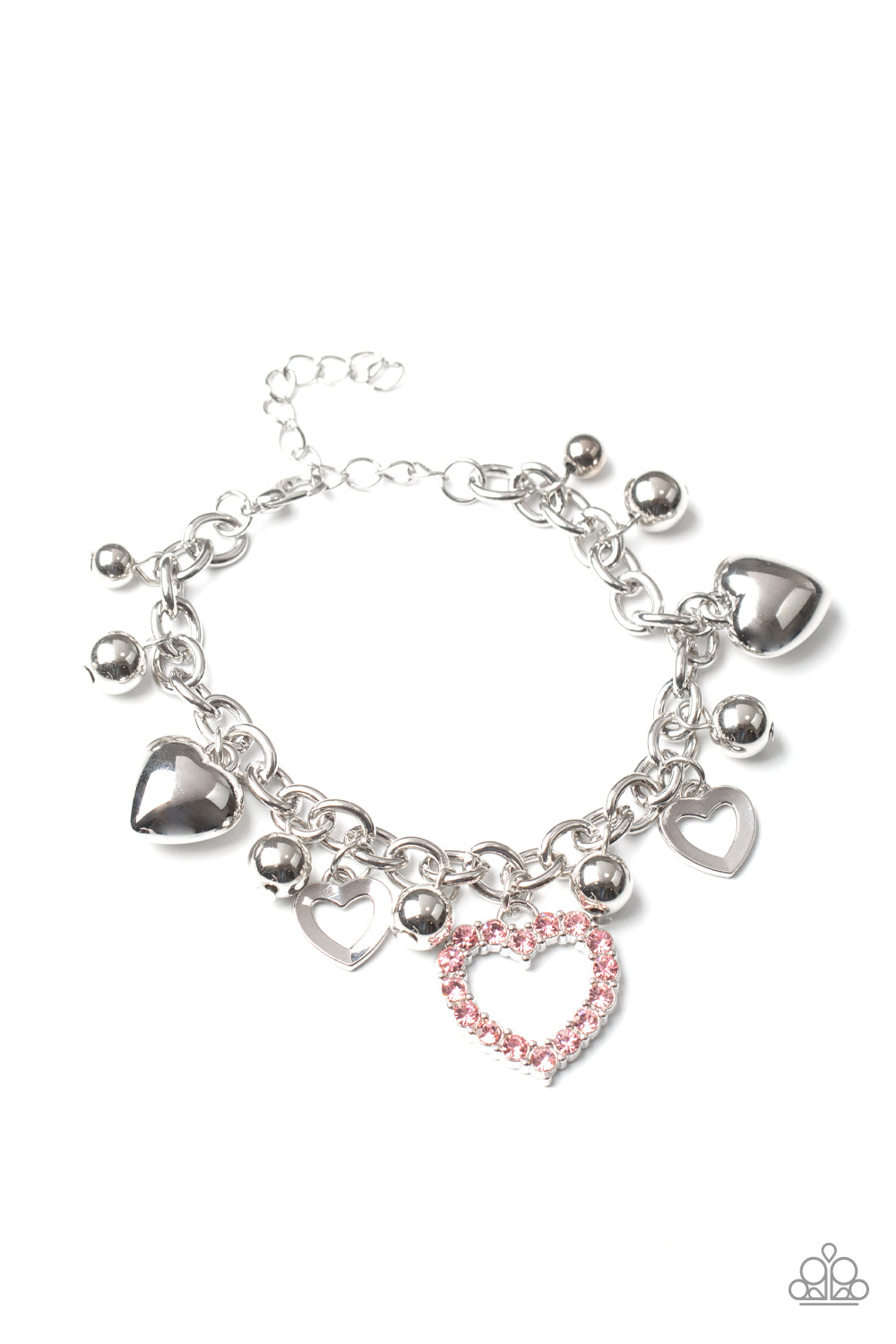 Beautifully Big-Hearted - Pink - Paparazzi Bracelet