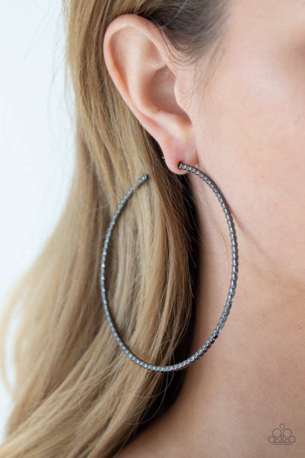 Pump Up The Volume - Black - Paparazzi Earrings