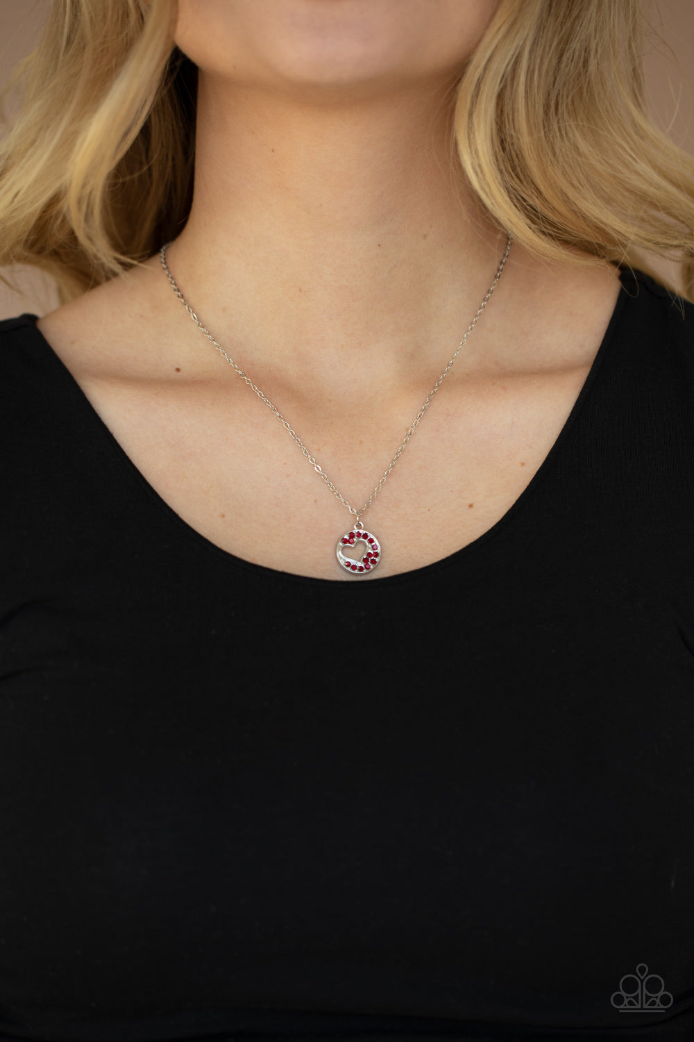 Bare Your Heart - Red - Paparazzi Necklace