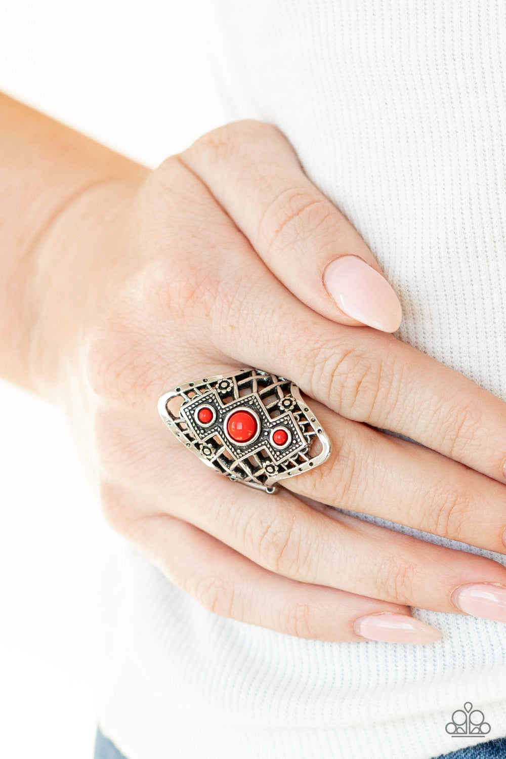 Desert Dreamland - Red - Paparazzi Ring