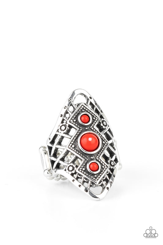 Desert Dreamland - Red - Paparazzi Ring