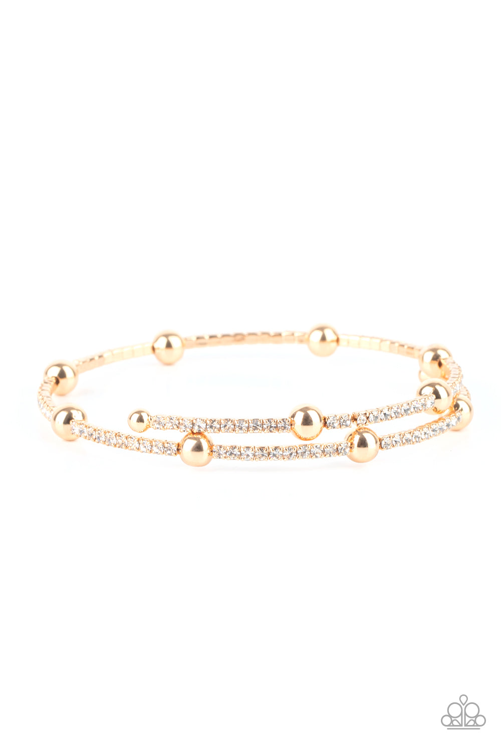 Standout Shine - Gold - Paparazzi Bracelet