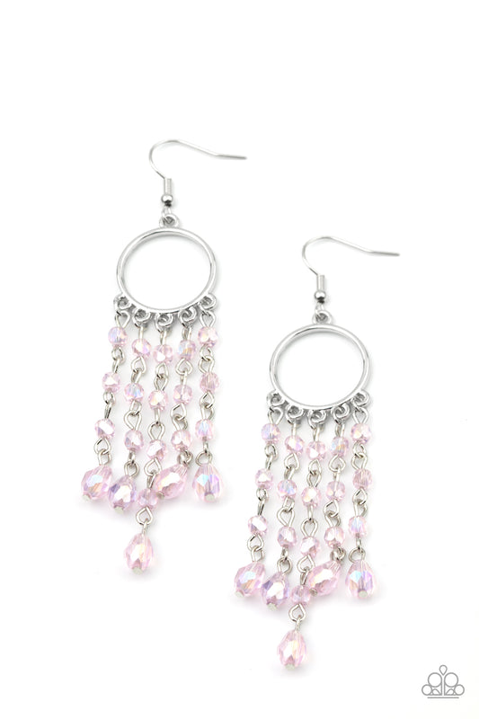 Dazzling Delicious - Pink - Paparazzi Earrings