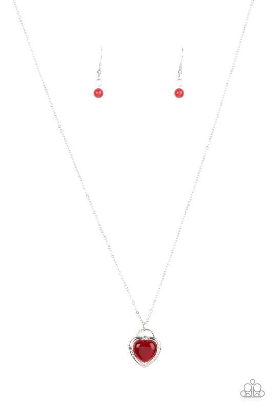 A Dream is a Wish Your Heart Makes - Red - Paparazzi Necklace