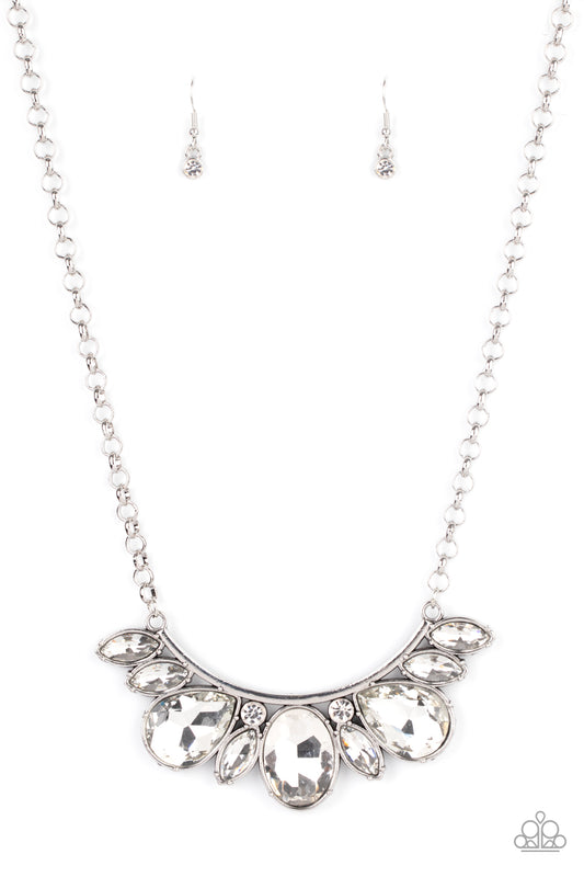 Never SLAY Never - White - Paparazzi Necklace (LOP)