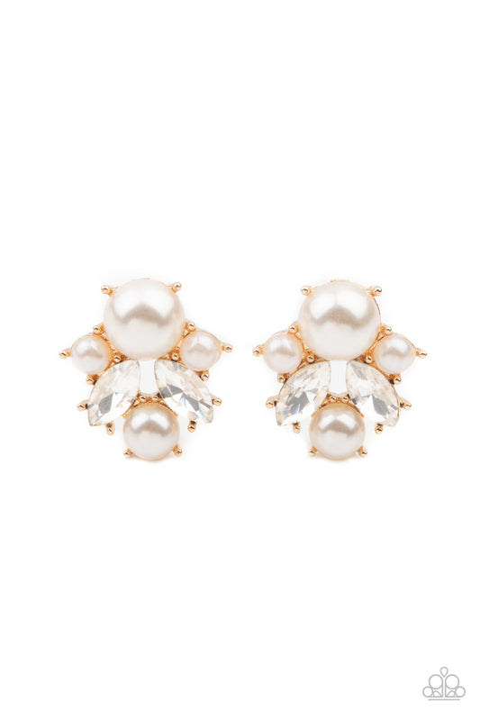 Royal Reverie - Gold Post Earrings