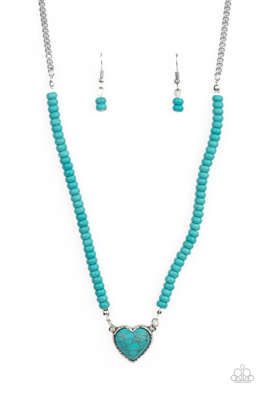 Country Sweetheart - Blue - Paparazzi Necklace