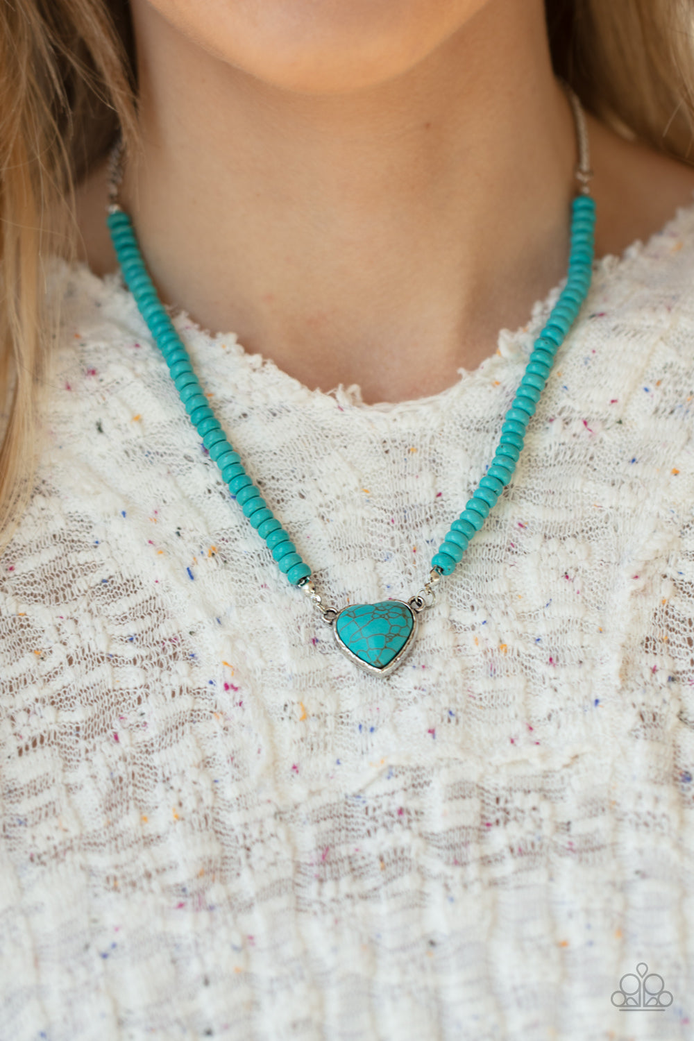 Country Sweetheart - Blue - Paparazzi Necklace