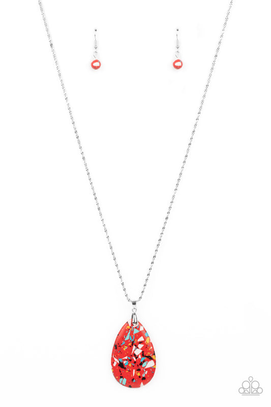 Extra Elemental - Red - Paparazzi Necklace