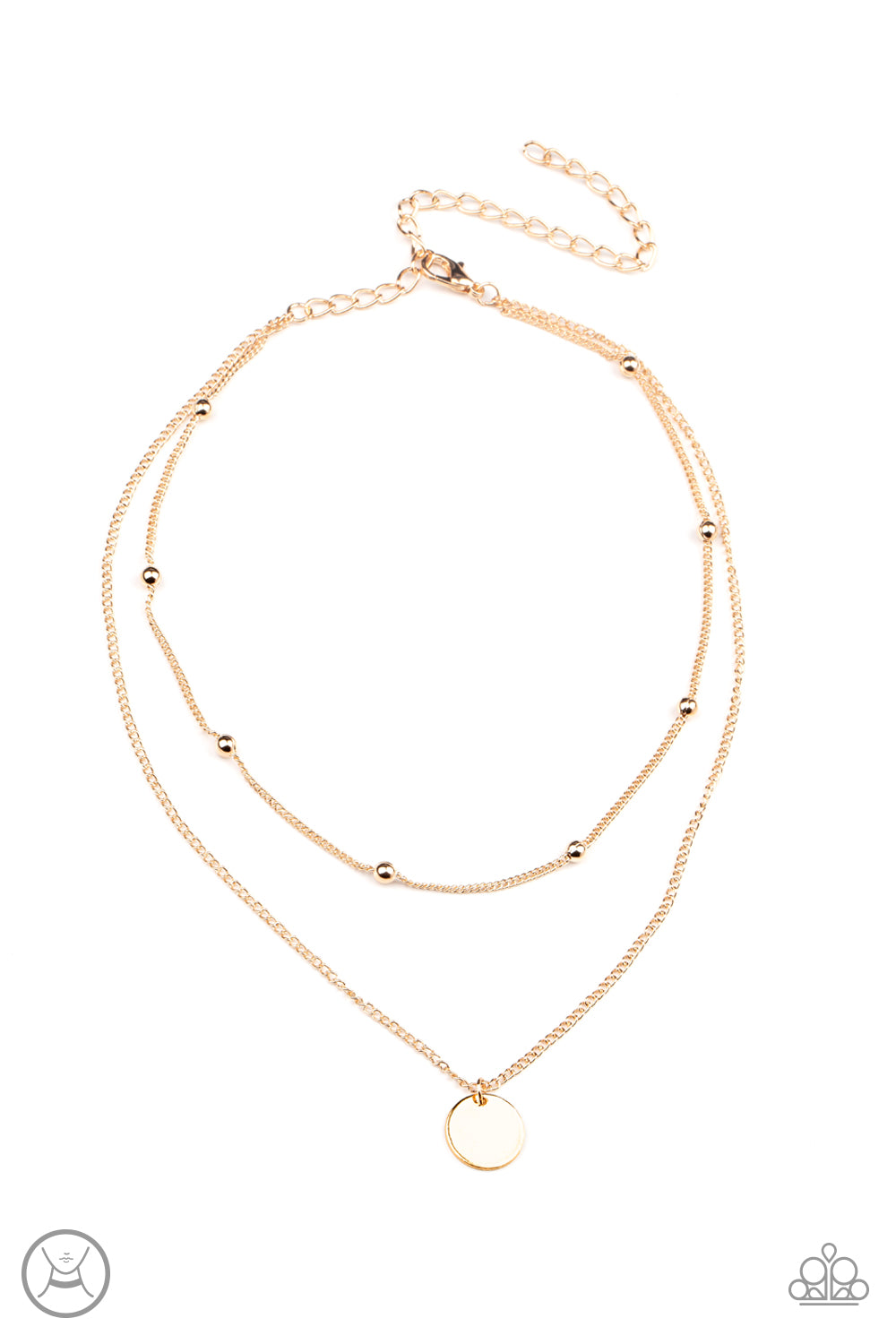 Modestly Minimalist - Gold - Paparazzi Necklace