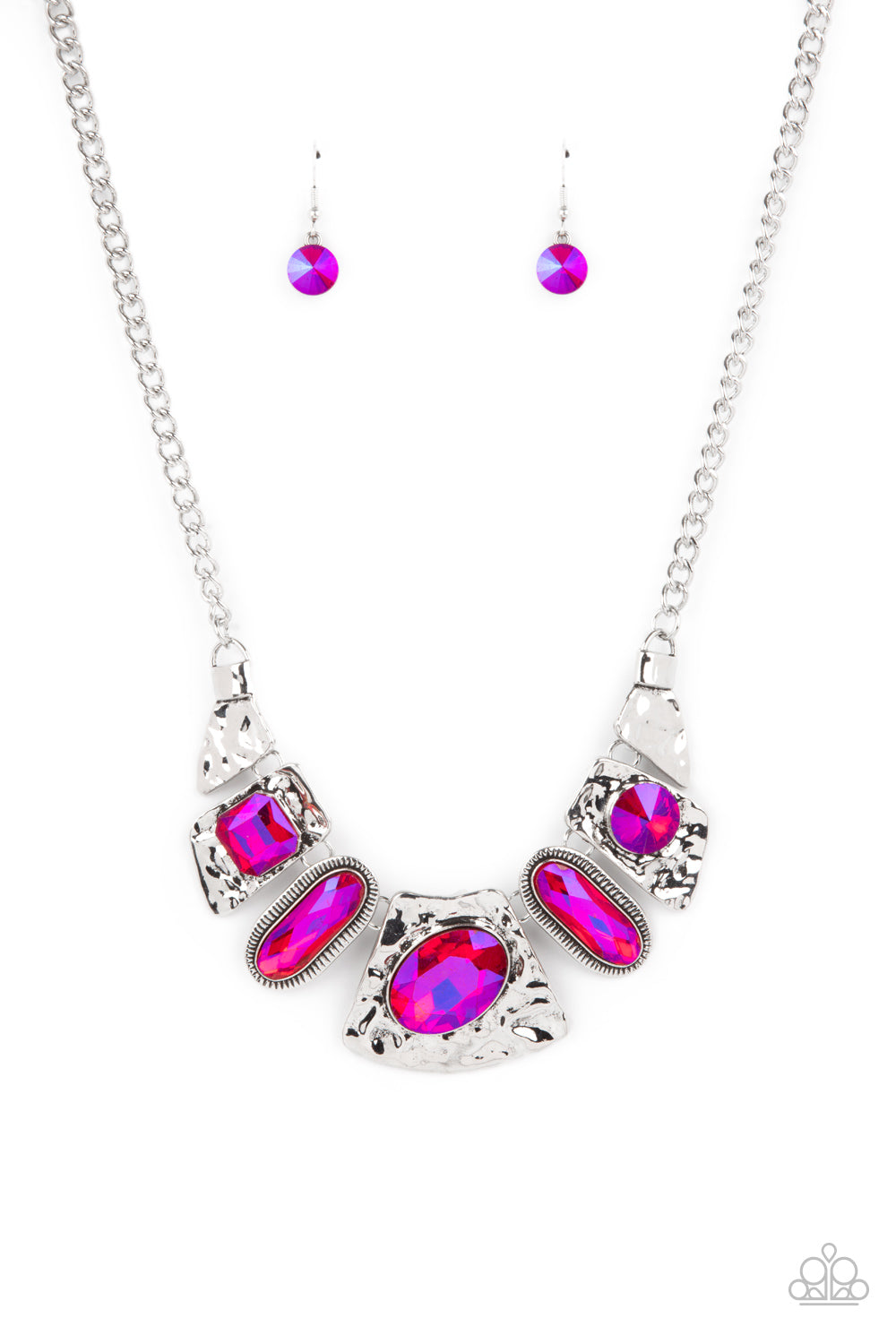 Futuristic Fashionista - Pink - Paparazzi Necklace